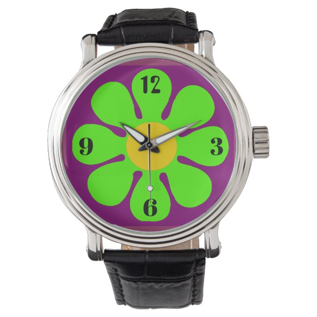 Flower Power Wrist Watch (Front)