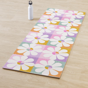 Flower power yoga mat