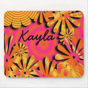 flower powerr mouse pad