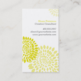 Flower Puff Green Business Card
