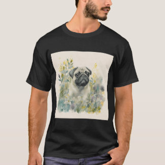 Flower Pug T-Shirt