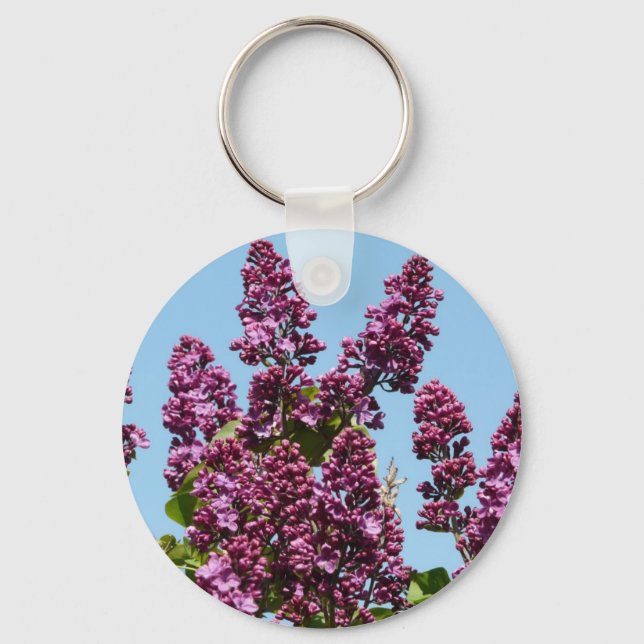flower,purple lilac key ring (Front)