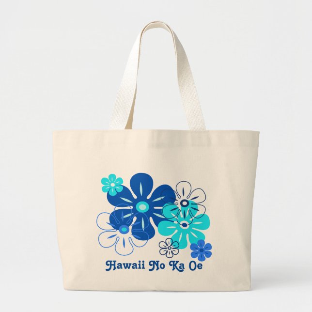Flower Rain Hawaiian Beach Bags (Front)