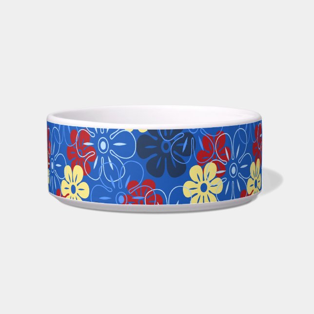 Flower Rain Hawaiian Pet Bowls (Right)