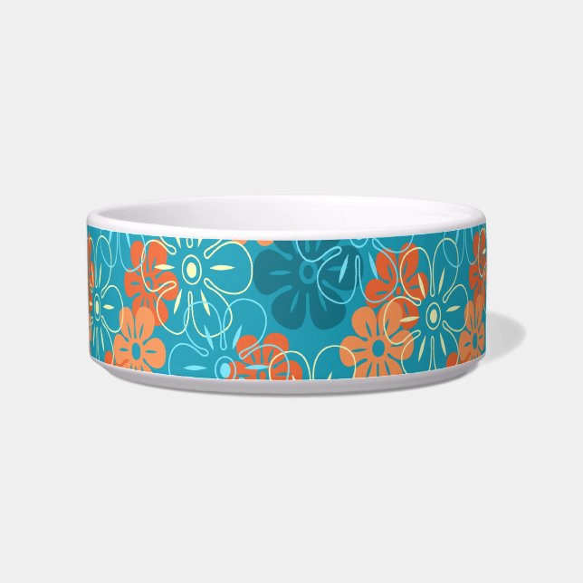 Flower Rain Hawaiian Pet Bowls (Right)