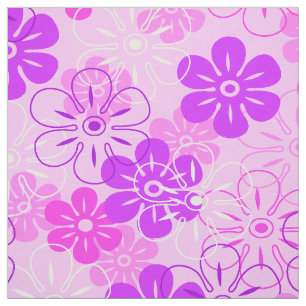 Flower Rain Hawaiian Retro Floral Fabric