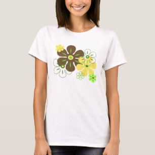 Flower Rain Tropical Gal's T-Shirts