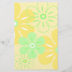 Flower Rain Tropical Stationary Stationery