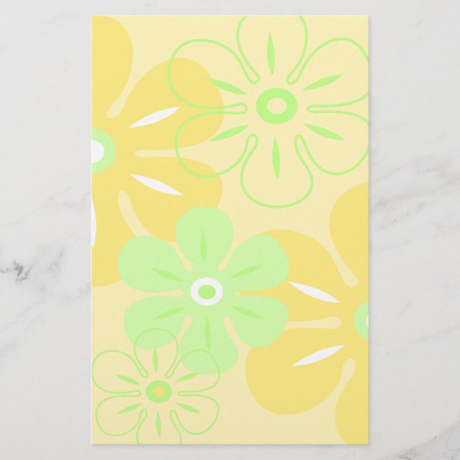 Flower Rain Tropical Stationary Stationery (Front)