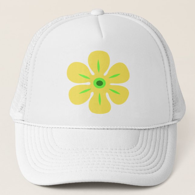 Flower Rain Tropical Trucker Hats (Front)