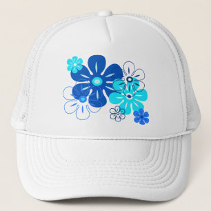 Flower Rain Tropical Trucker Hats