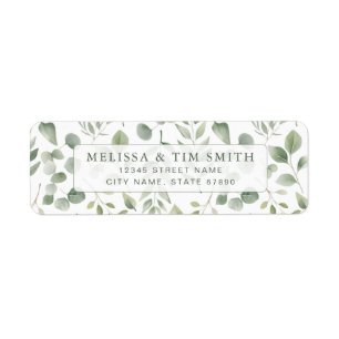 Flower Return Address Labels
