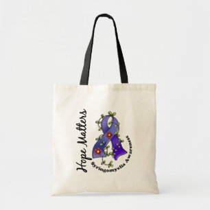 Flower Ribbon 4 Hope Matters Syringomyelia Tote Bag