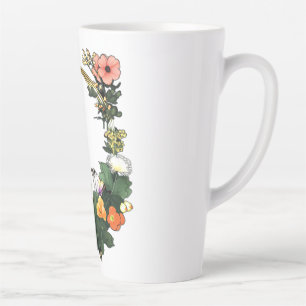 Flower ring latte mug