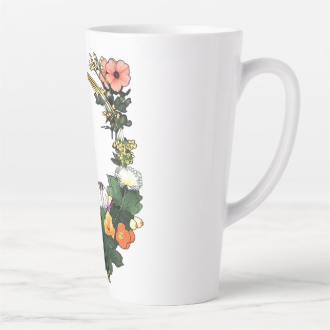 Flower ring latte mug (Right)