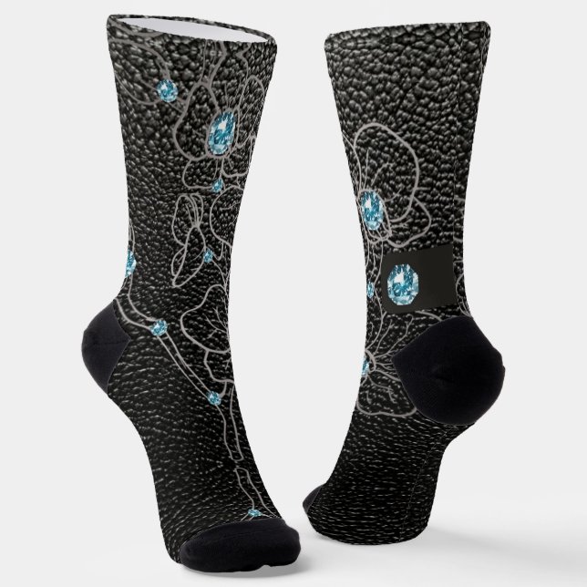 flower rocks socks (Angled)