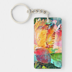 Flower Rose Key Ring
