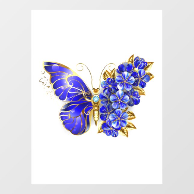 Flower Sapphire Butterfly (Sheet)