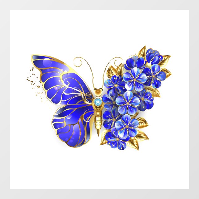 Flower Sapphire Butterfly (Sheet)