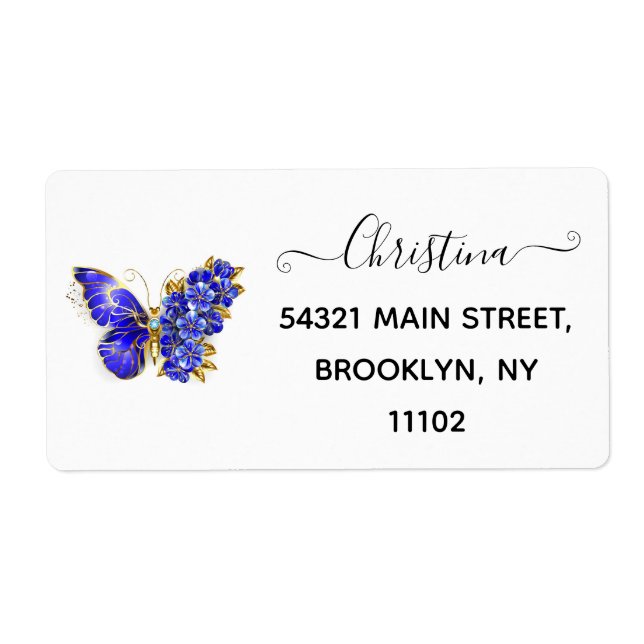 Flower Sapphire Butterfly (Front)