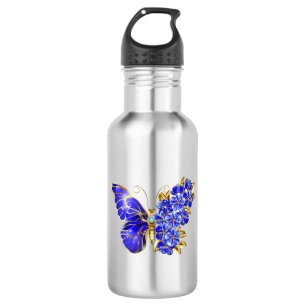 Flower Sapphire Butterfly 532 Ml Water Bottle