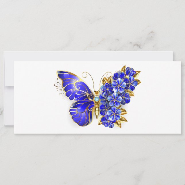 Flower Sapphire Butterfly Announcement (Front)