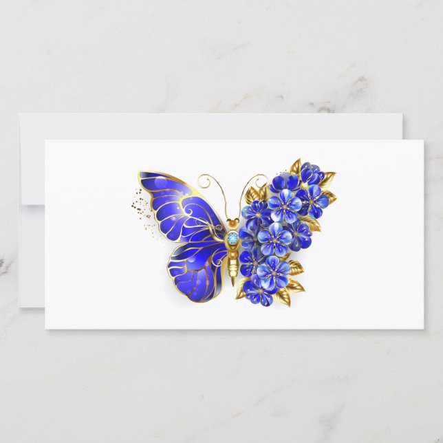 Flower Sapphire Butterfly Announcement (Front)