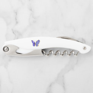 Flower Sapphire Butterfly Corkscrew