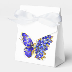 Flower Sapphire Butterfly Favour Box