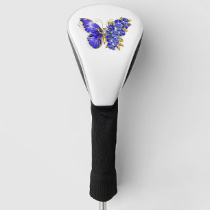 Flower Sapphire Butterfly Golf Head Cover
