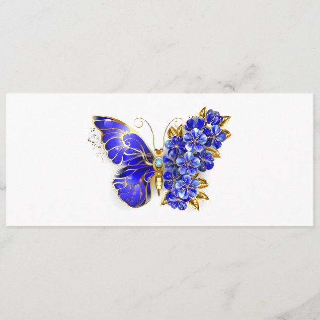 Flower Sapphire Butterfly Menu (Front)