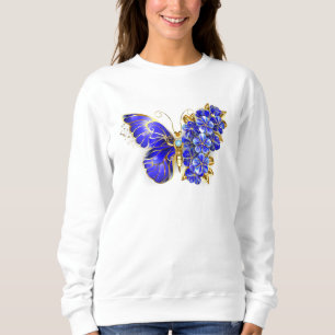 Flower Sapphire Butterfly Sweatshirt