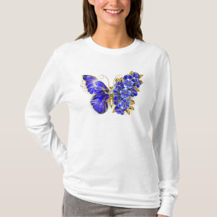 Flower Sapphire Butterfly T-Shirt