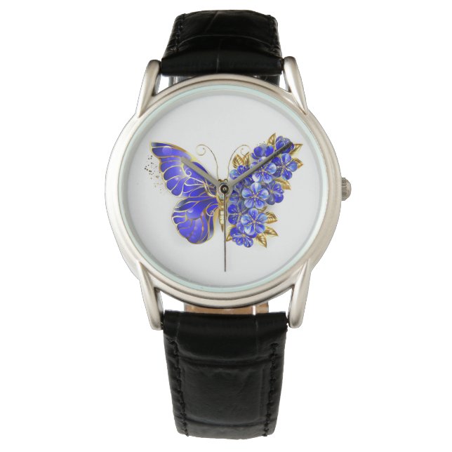 Flower Sapphire Butterfly Watch (Front)