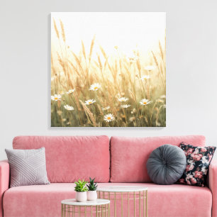 Flower Scenery Wall Art Peaceful Nature Landscape