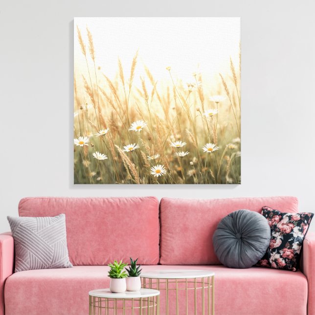 Flower Scenery Wall Art |Peaceful Nature Landscape (Insitu(LivingRoom))