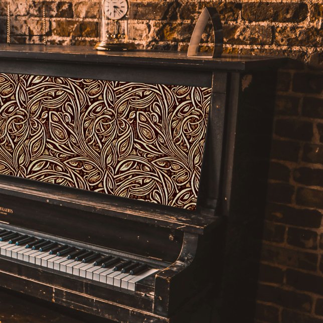 Flower Scrolls in Wood Pattern Decoupage  Tissue Paper (Creator Uploaded)