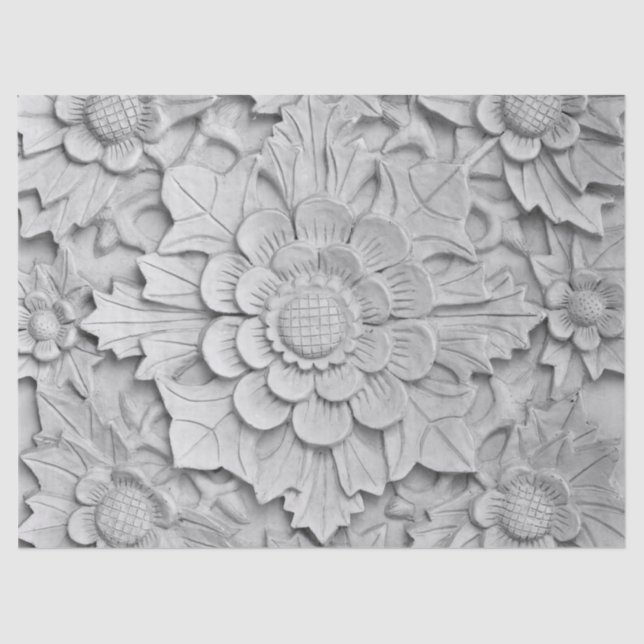 flower sculpture tissue paper (Front)