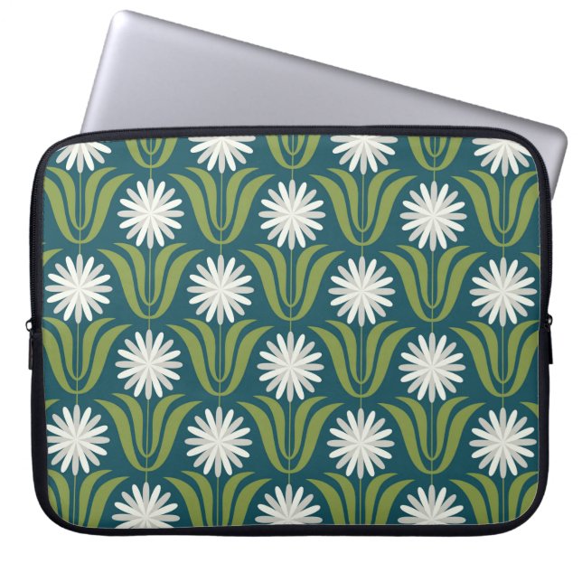 Flower seamless pattern design. Scandinavian style Laptop Sleeve (Front)