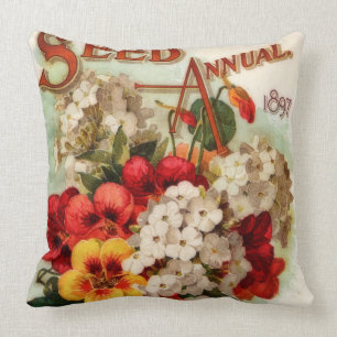 Flower Seed Annual DM Ferry Cushion