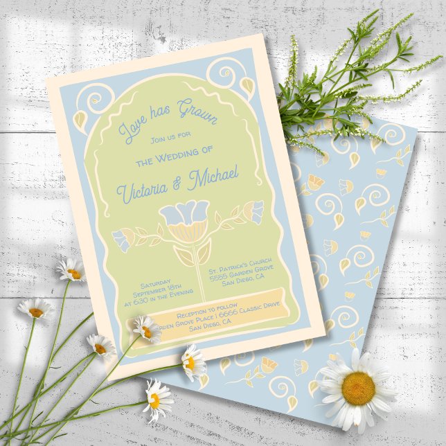 Flower Seed Packet Hand Drawn Wedding Invitation (Creator Uploaded)