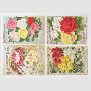 Flower Seed Packets Tissue Paper