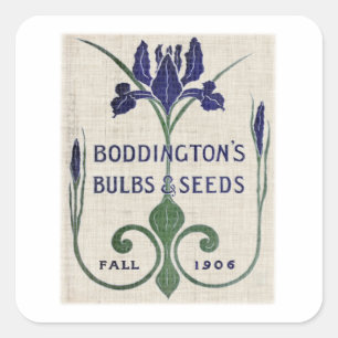 Flower Seed Packs Iv Square Sticker