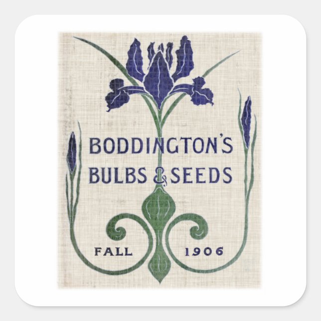 Flower Seed Packs Iv Square Sticker (Front)