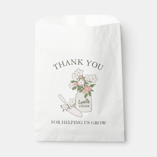 Flower Seeds Teacher Appreciation Favour Bags (Front)