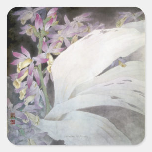 Flower Seires II- Phaiuses Square Sticker