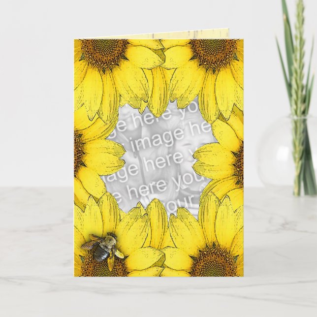 Flower series Sunflower Card (Front)