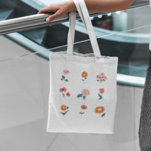Flower Set Tote Bag