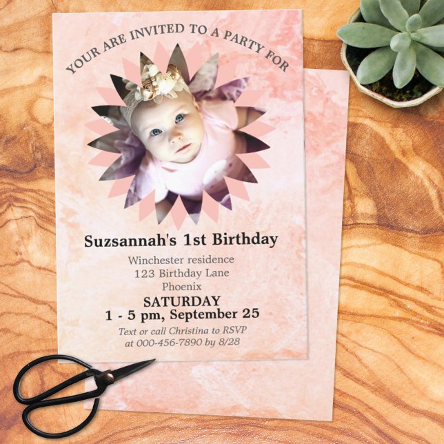 Flower Shape Photo Pastel Watercolor Template (Creator Uploaded)