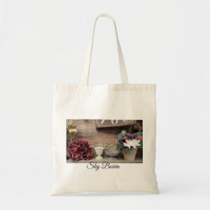flower shelf photo tote bag
